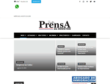 Tablet Screenshot of prensadehouston.com